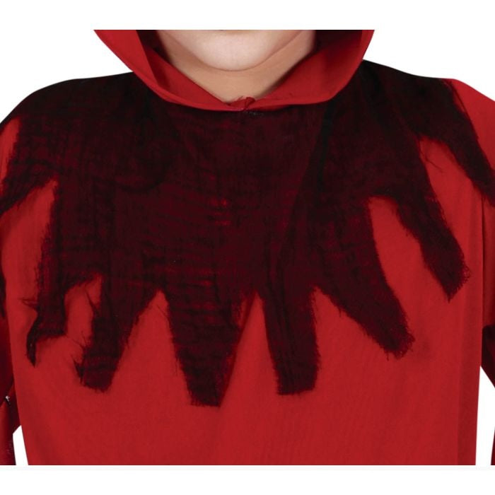 Doodshoofd Halloween Kostuum Kind Rood