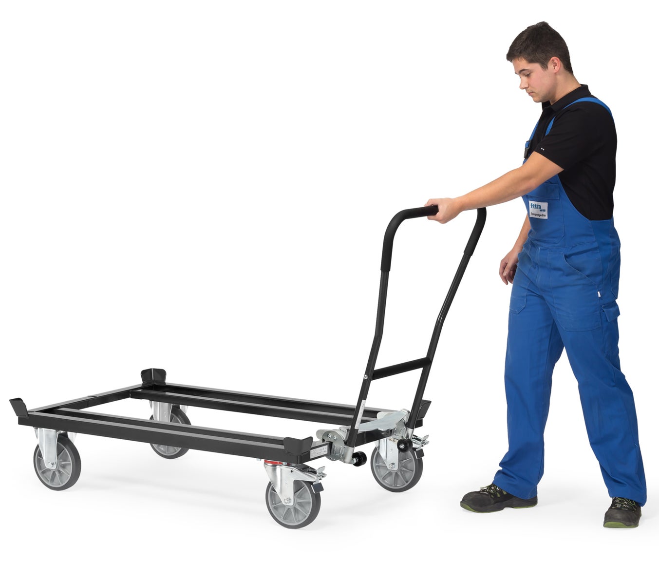 Fetra clip-in buisduwstang voor palletchassis Grey Edition