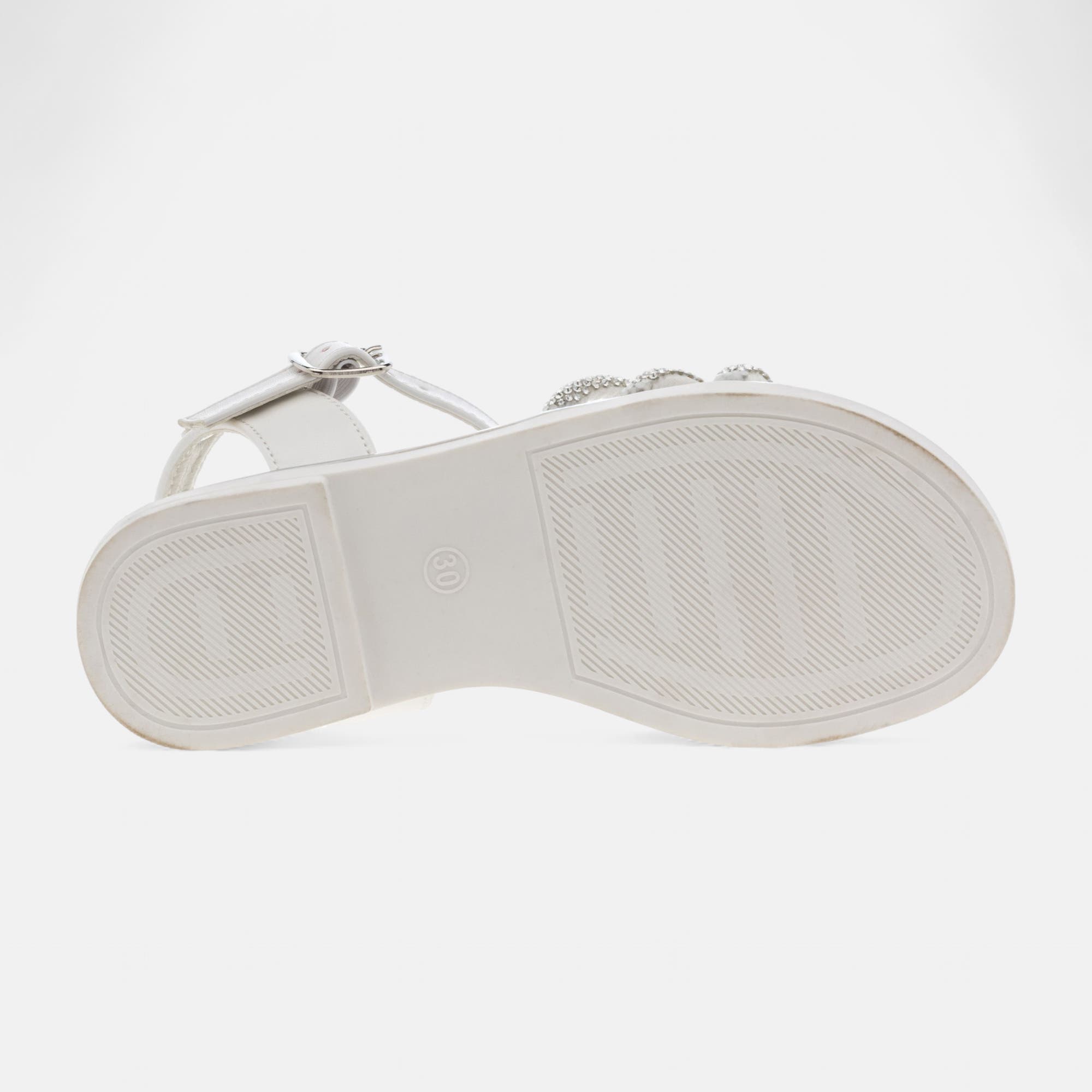 Nu-pieds Fille argent