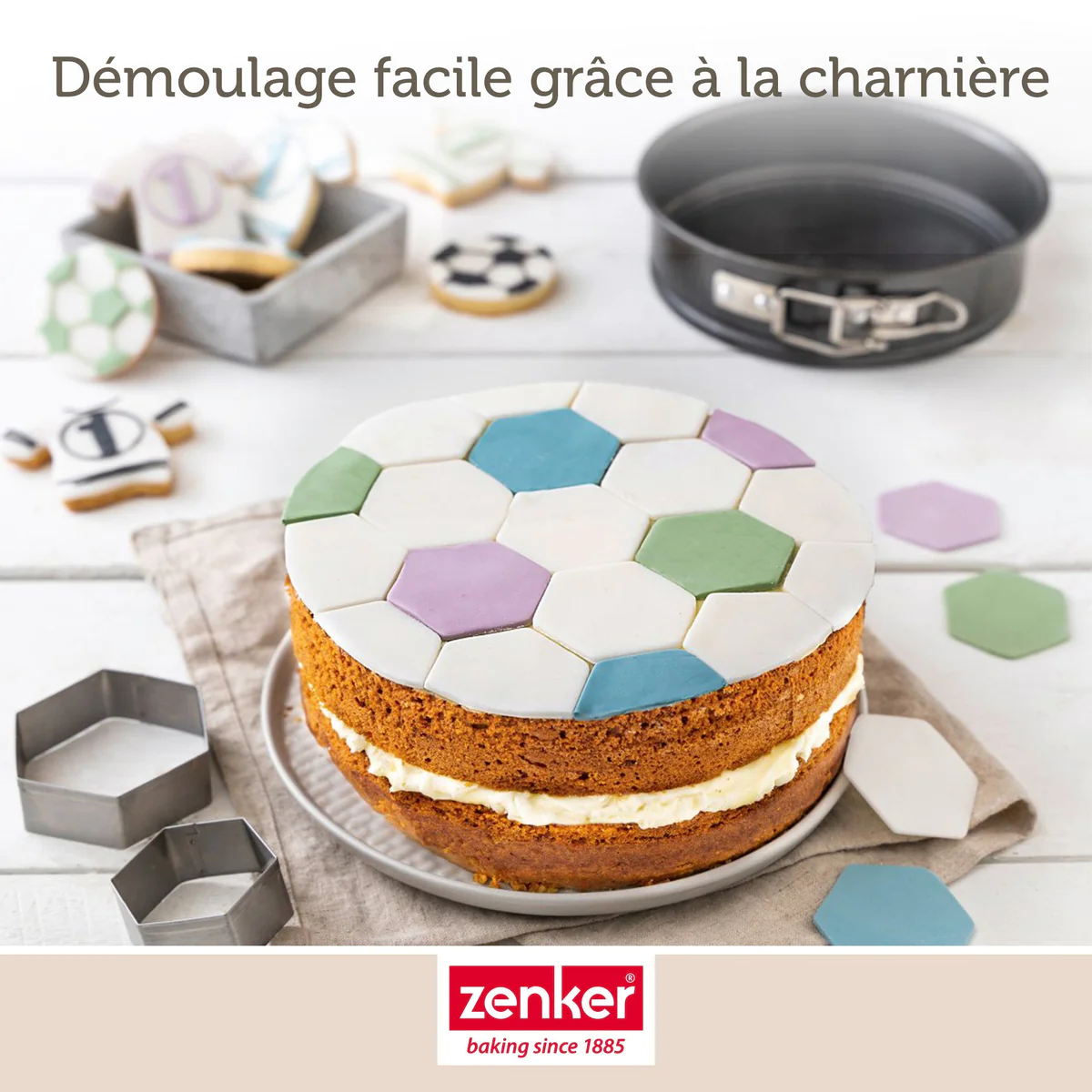 Lot de 2 moules à manqué à charnière 16 cm Zenker Spécial Mini Zenker