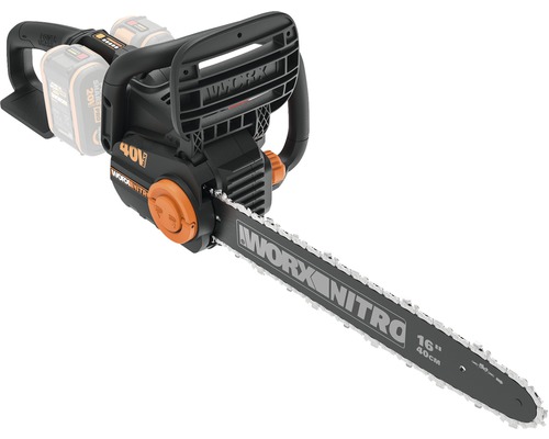 WORX Nitro 40V (2 x 20V) 40cm snoerloze kettingzaag WG385E.9, borstelloze motor + GRATIS bonusartikel 20V accu WA3644 (4,0Ah)