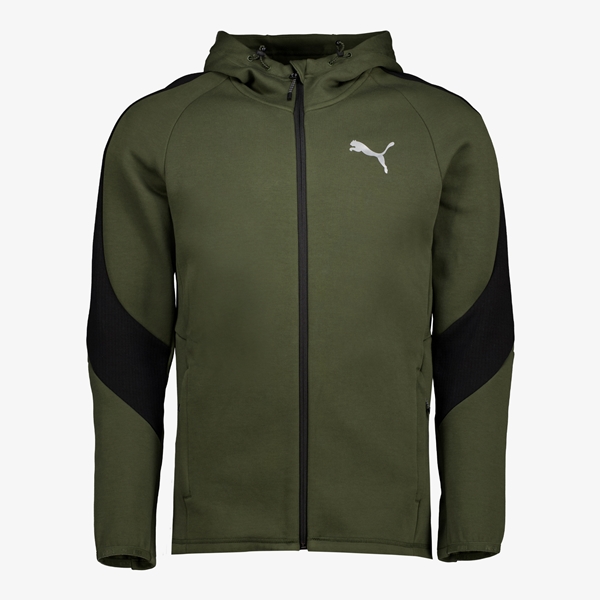 Puma Evostripe Fullzip heren sweatvest groen