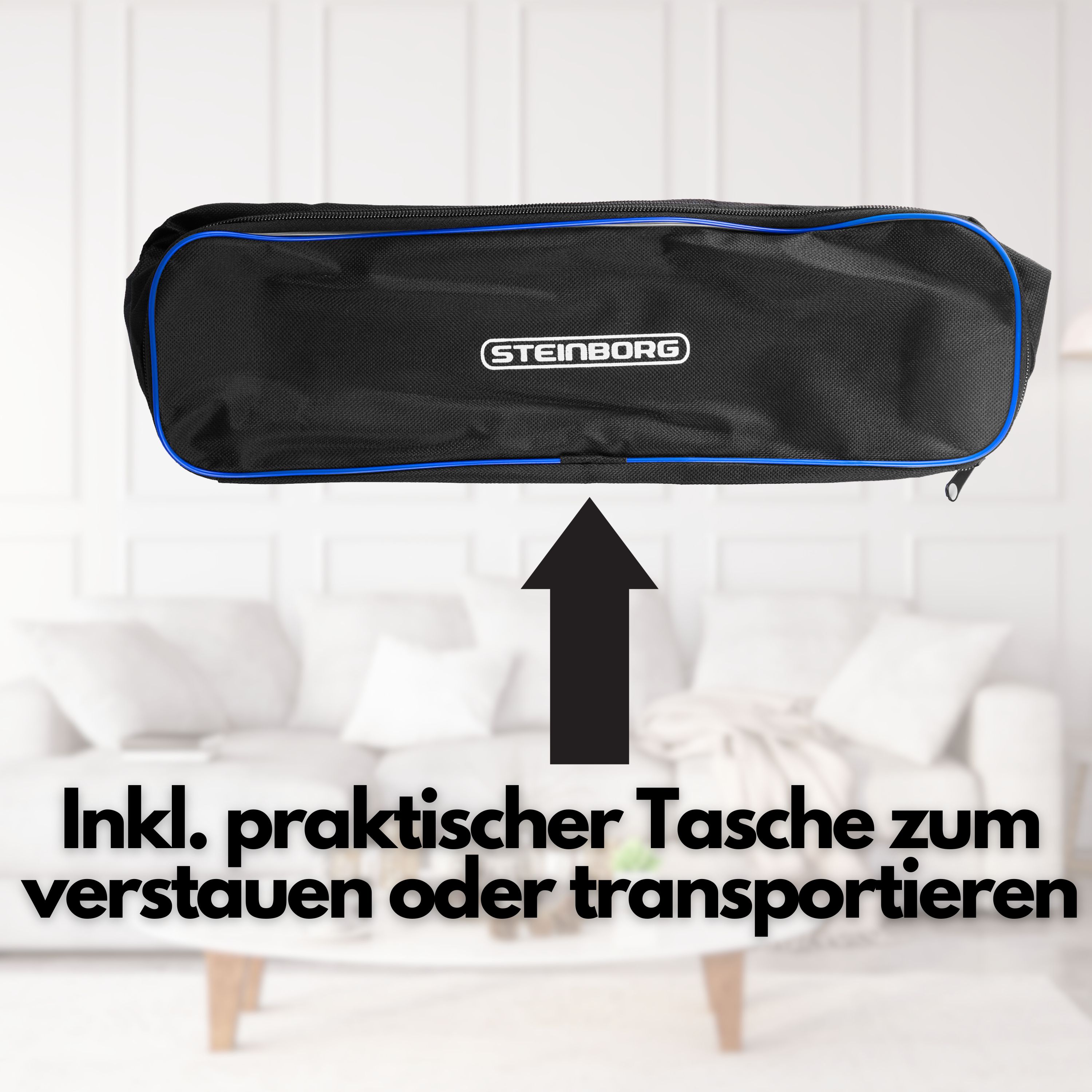 Steinborg Akku-Handstaubsauger m. HEPA-Filter 6500Pa Li-Ion Akku 80W
