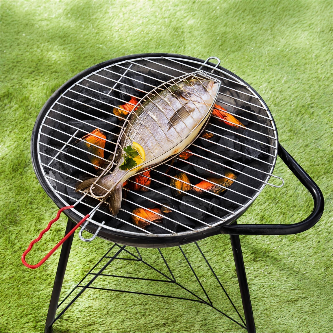 Grille poisson barbecue