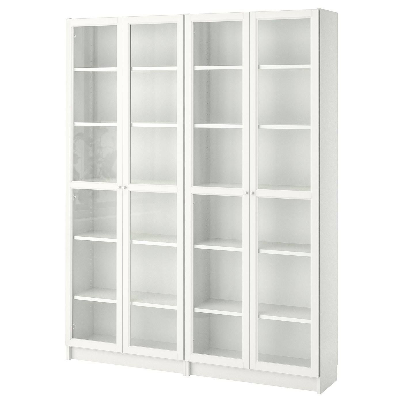 IKEA BILLY / OXBERG Regalkombination mit Vitrinentüren