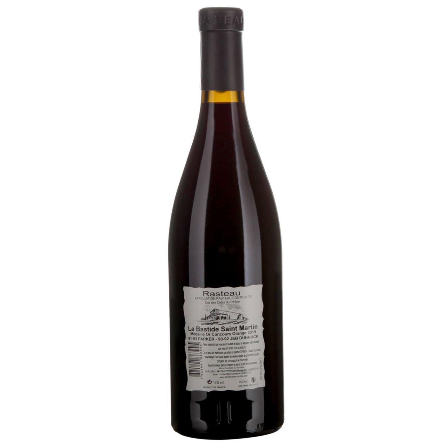 Rasteau AOP Saint Martin, Beau Mistral -75cl