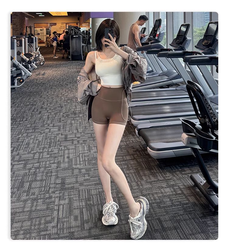 Faiar - Hoge taille effen yogashorts