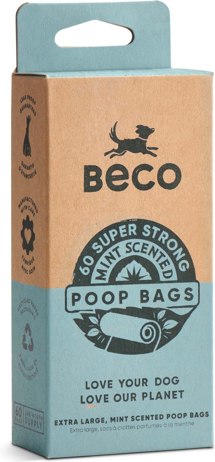 Beco poepzakjes Mint reis groen 4 x 15 stuks