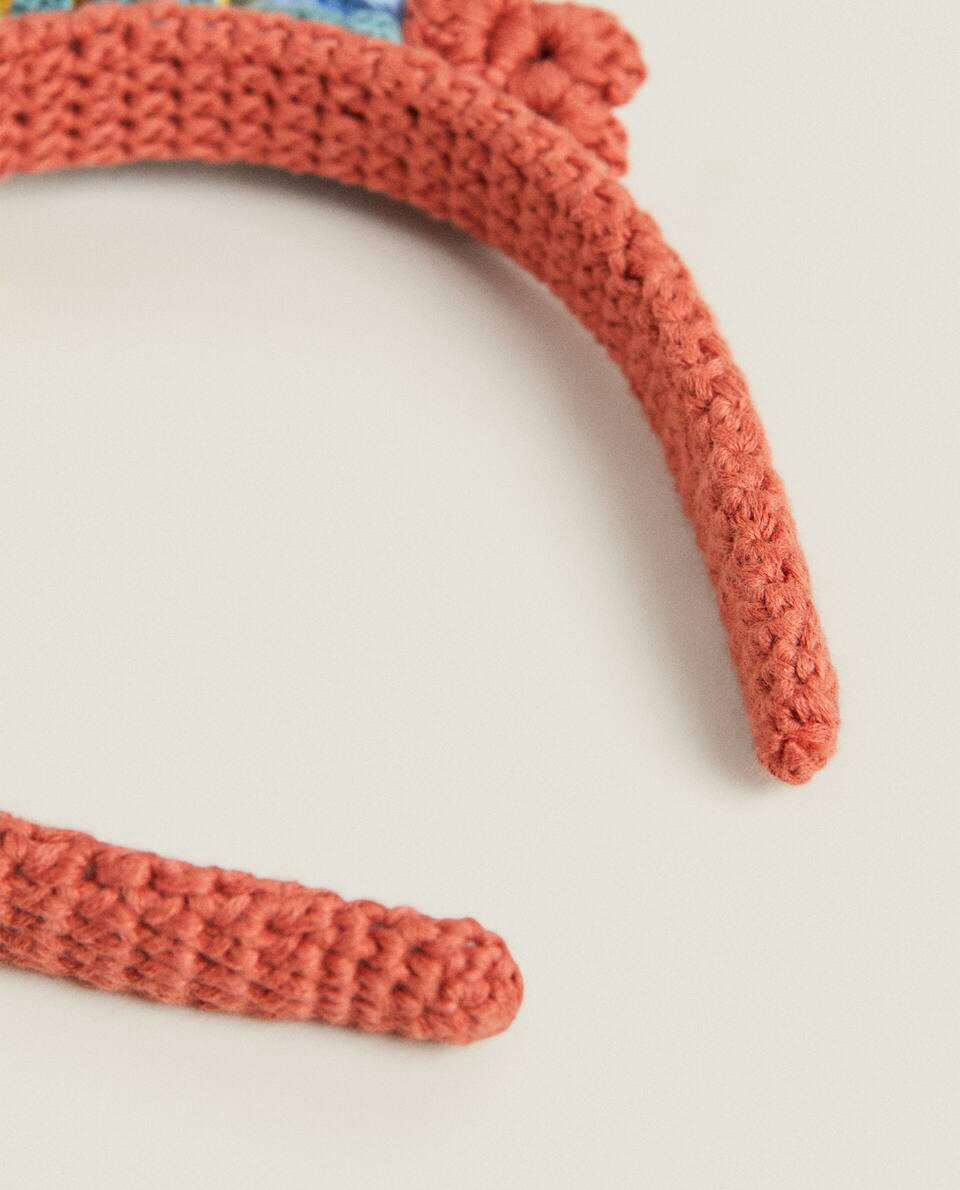 FAIXA DE CABEÇA DE CROCHÊ HAVAIANA