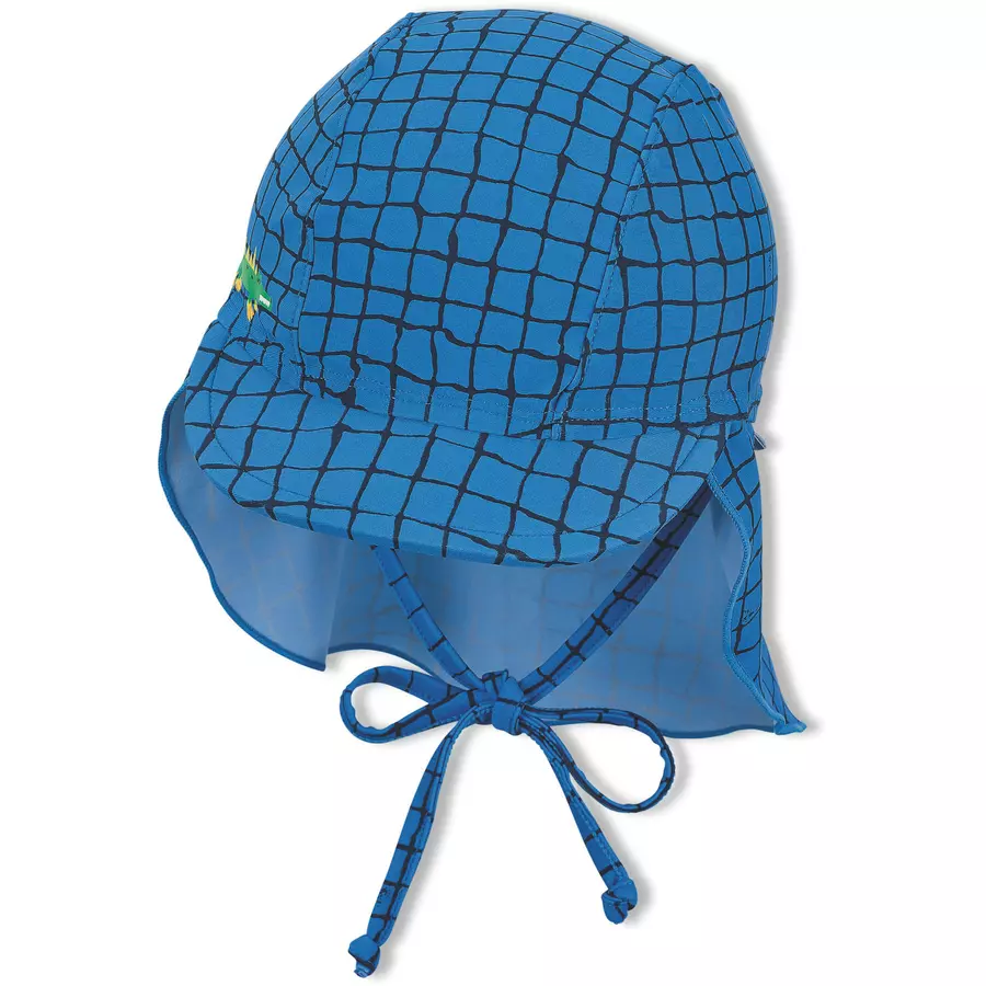 Sterntaler Schirmmütze mit Nackenschutz blau