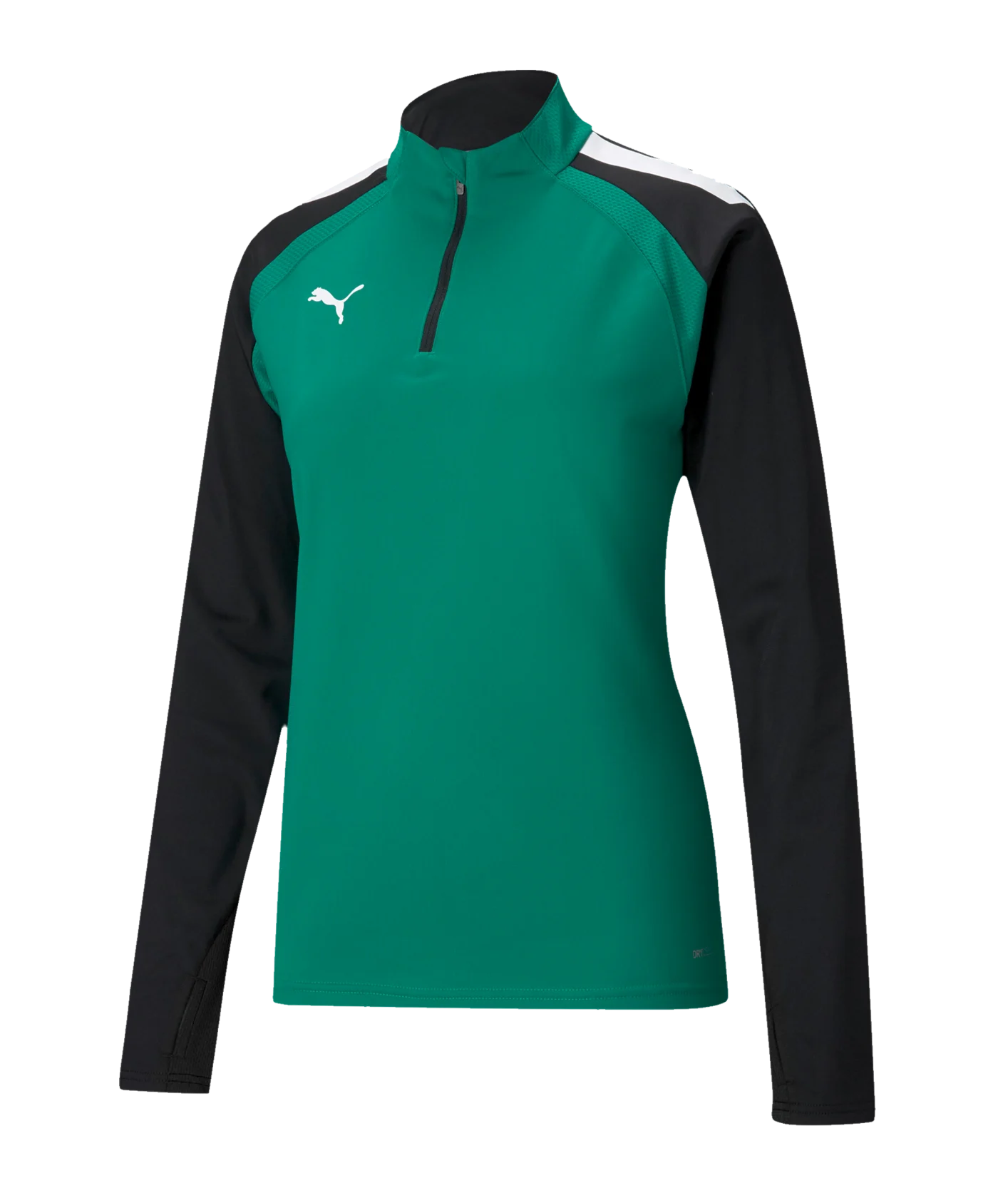 PUMA teamLIGA HalfZip Sweatshirt Damen Grün Schwarz F05