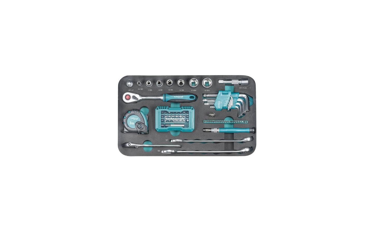 Werkzeugkoffer Pro Mini 109-teilig<br>Kompakter ABS-Werkzeugkoffer
