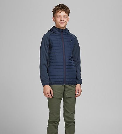 Jack & Jonas Steppjacke - JjeMulti - Noos - Navy Blazer m. Rot