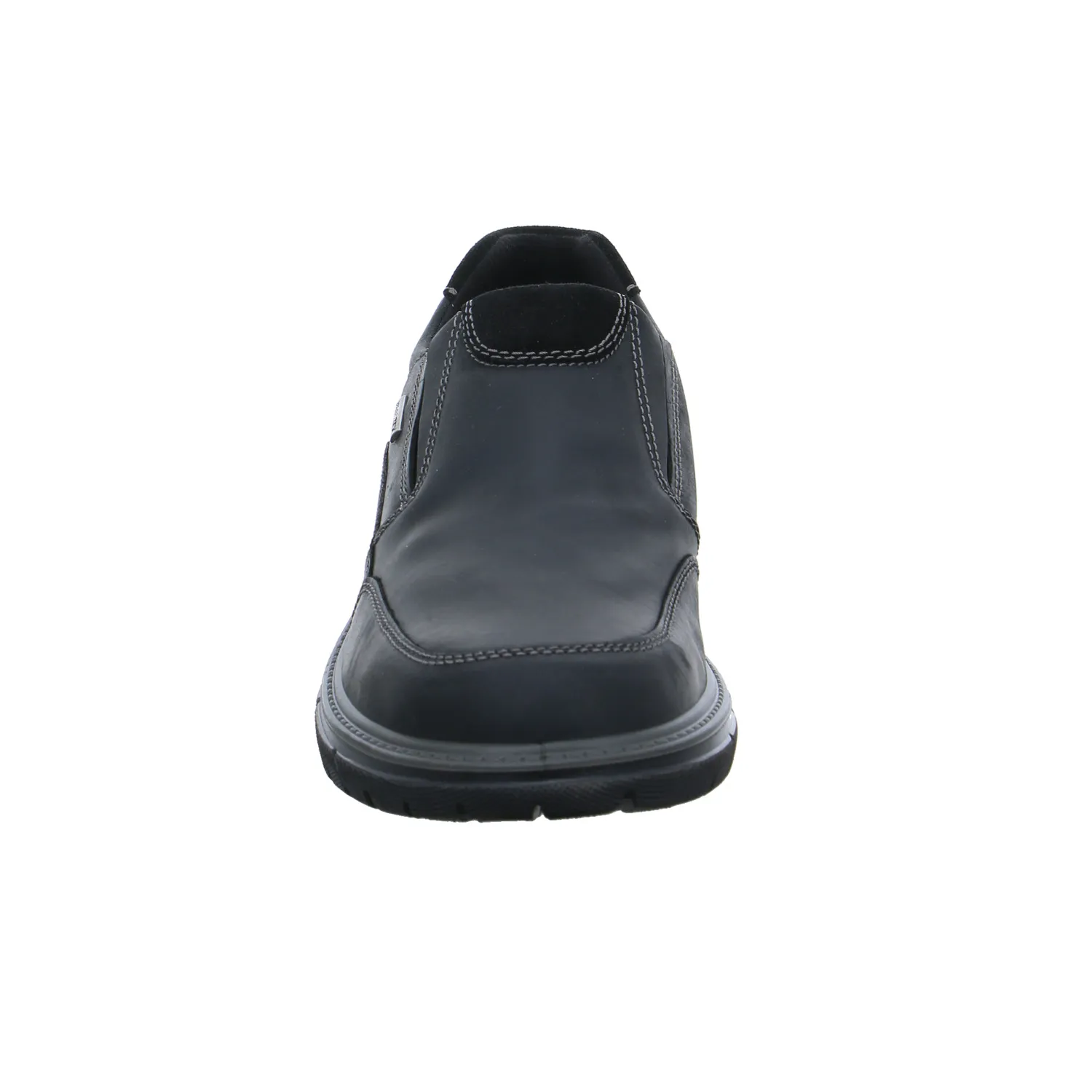 IMAC Halbschuh-Schlüpfer Schwarz Leder