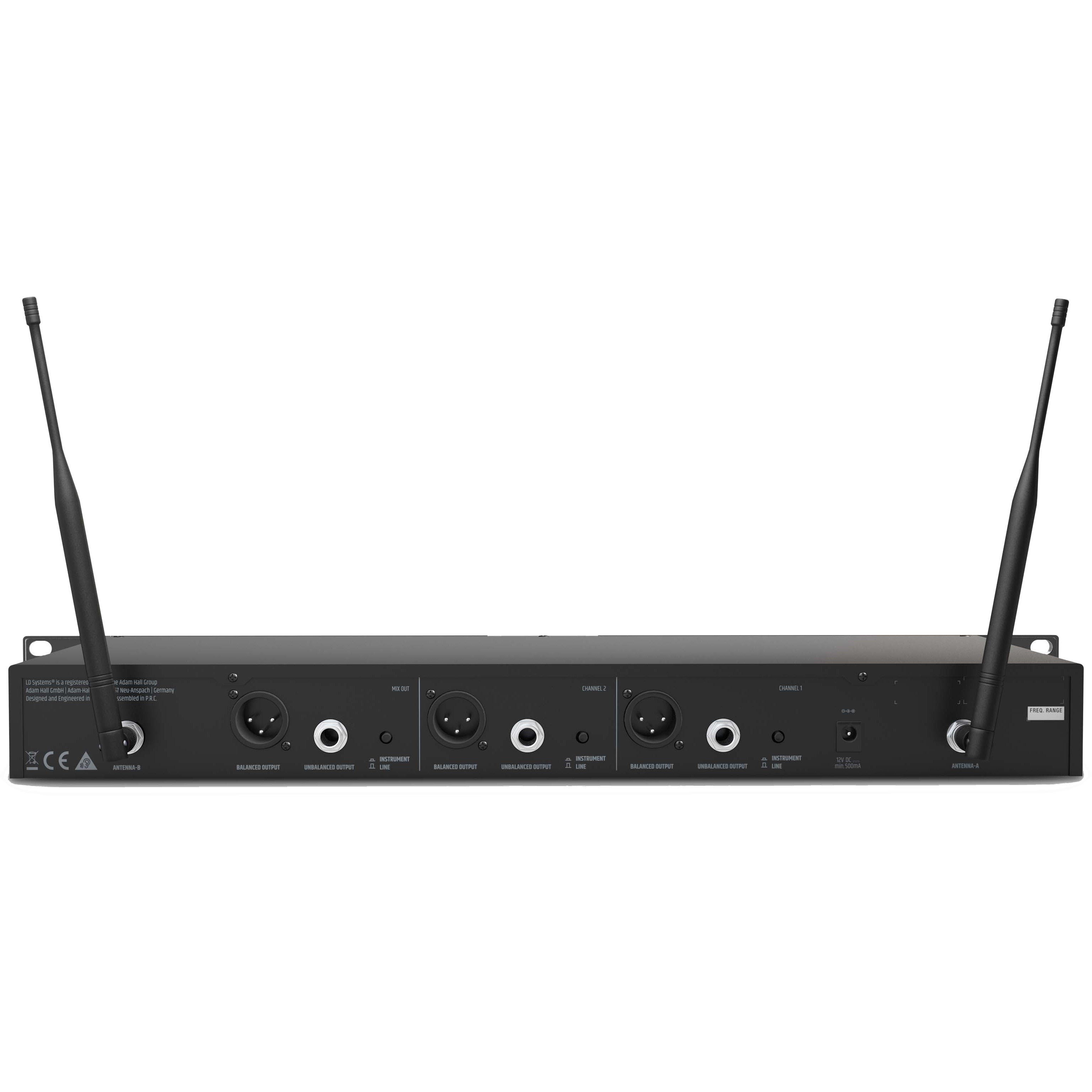 LD Systems U508 BPHH 2 draadloos microfoonsysteem (823-832 MHz + 863-865 MHz)