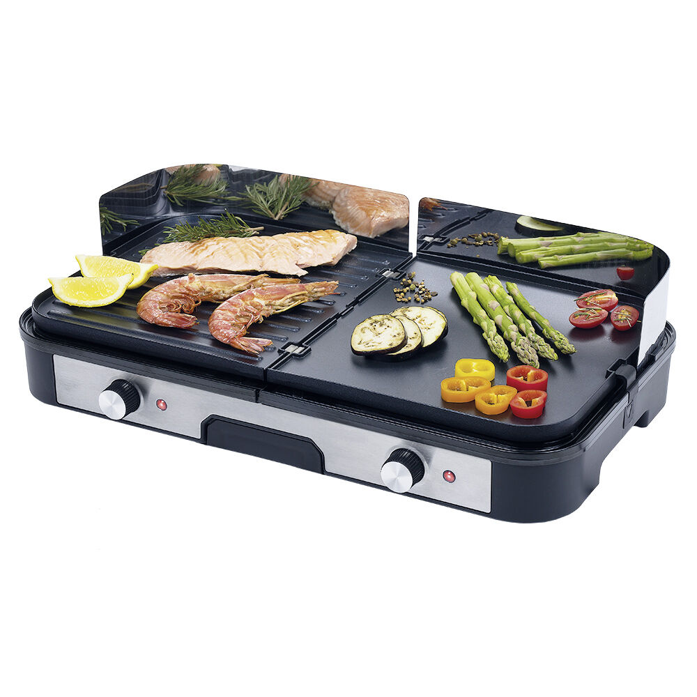 Plancha électrique double thermostat 2400W