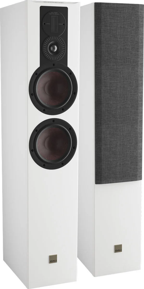 Dali Opticon 6 MKII Blanc satin (la paire) Enceintes colonne