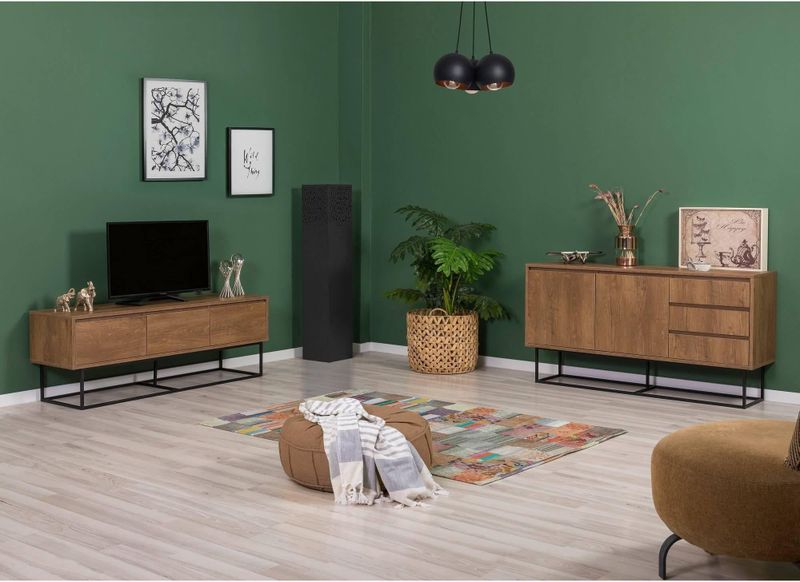 Set van TV-meubel en dressoir Laxus open | Kalune Design