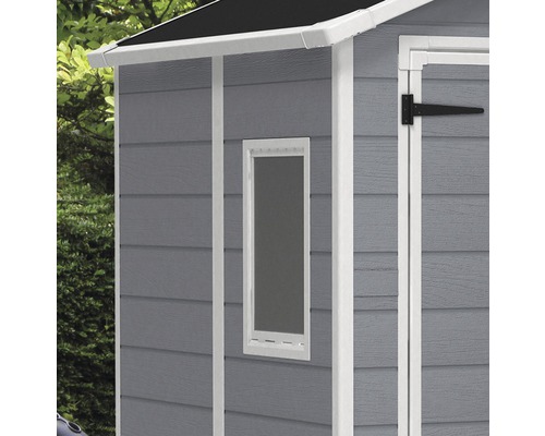 Keter Manor 6x5 tuinhuis met vloer, 185 x 152 cm, grijs