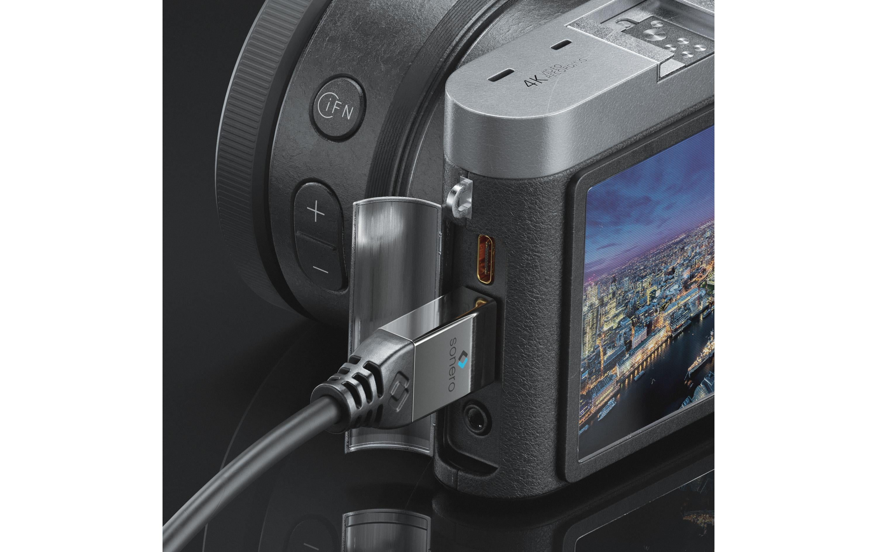 Kabel Micro-HDMI (HDMI-D) - HDMI, 3 m4K High Speed HDMI Kabel mit Ethernet