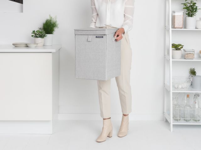Wasbox stapelbaar, 35 liter - Grey