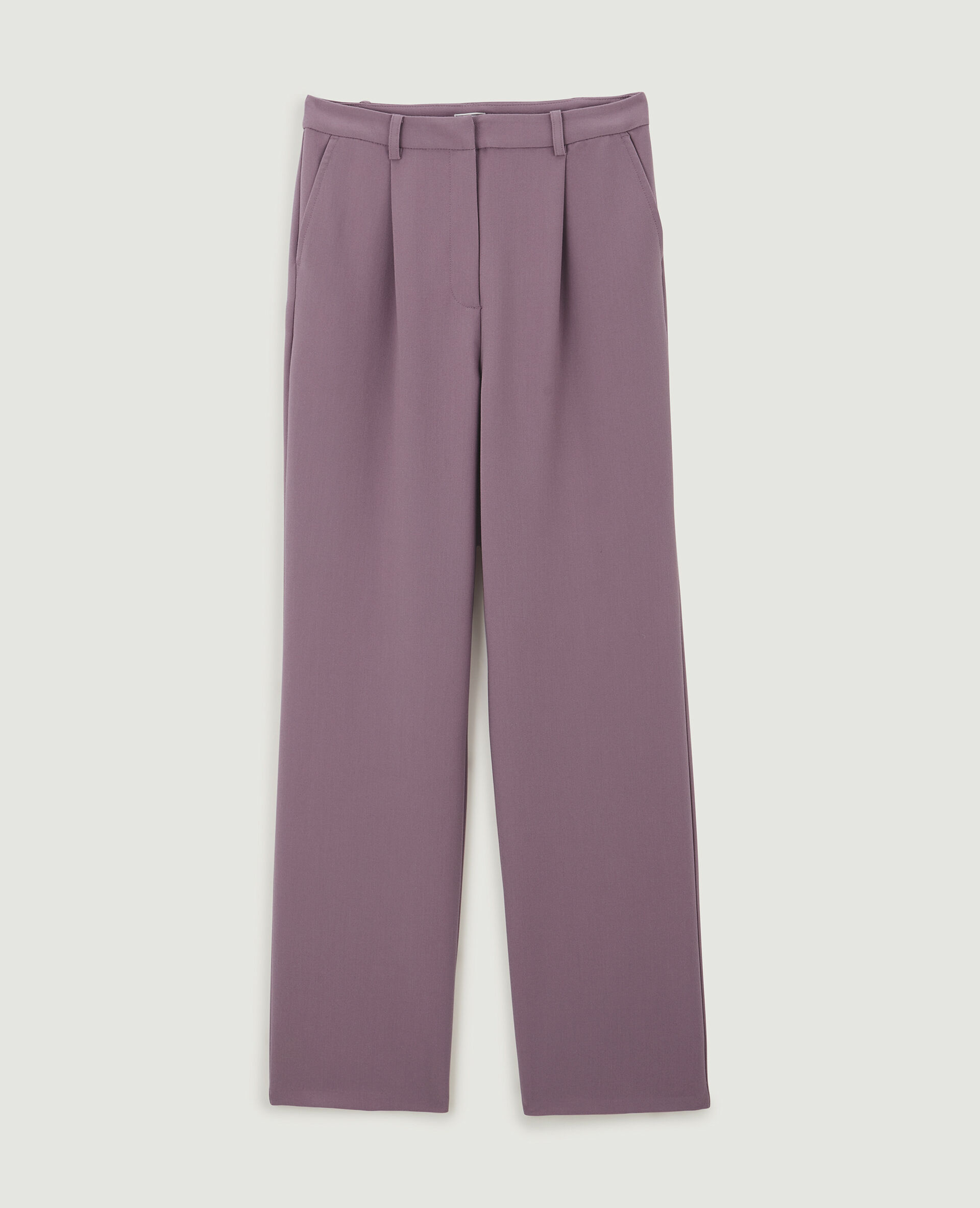 Pantalon droit city - Lilas