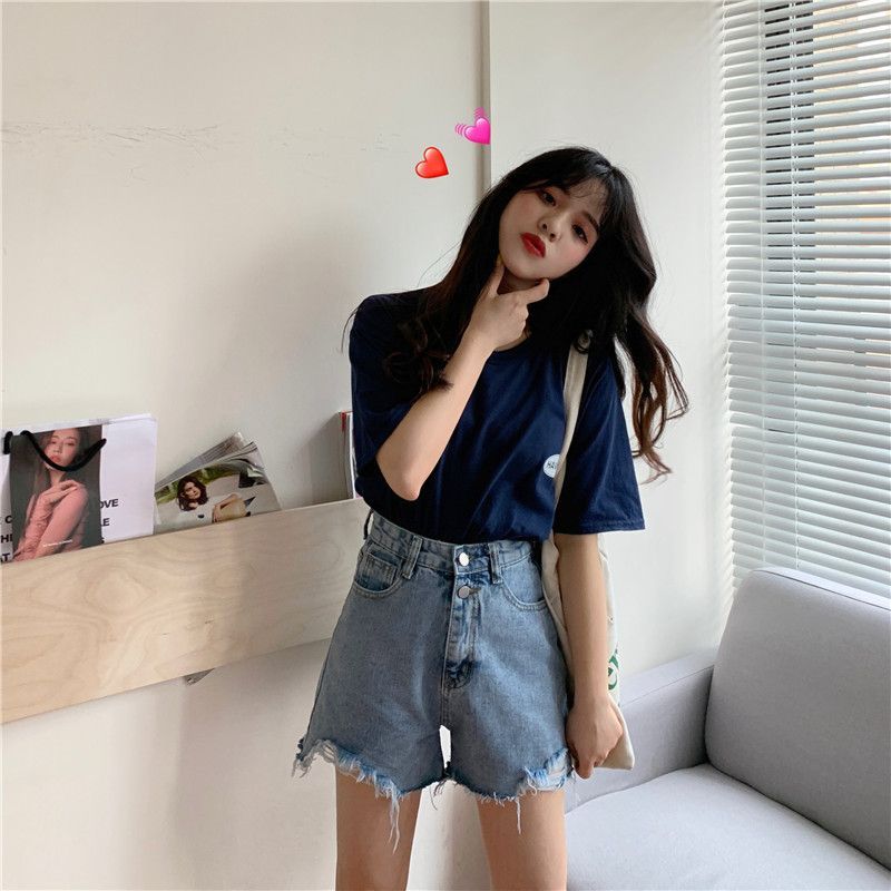 Closette - Versleten denim shorts