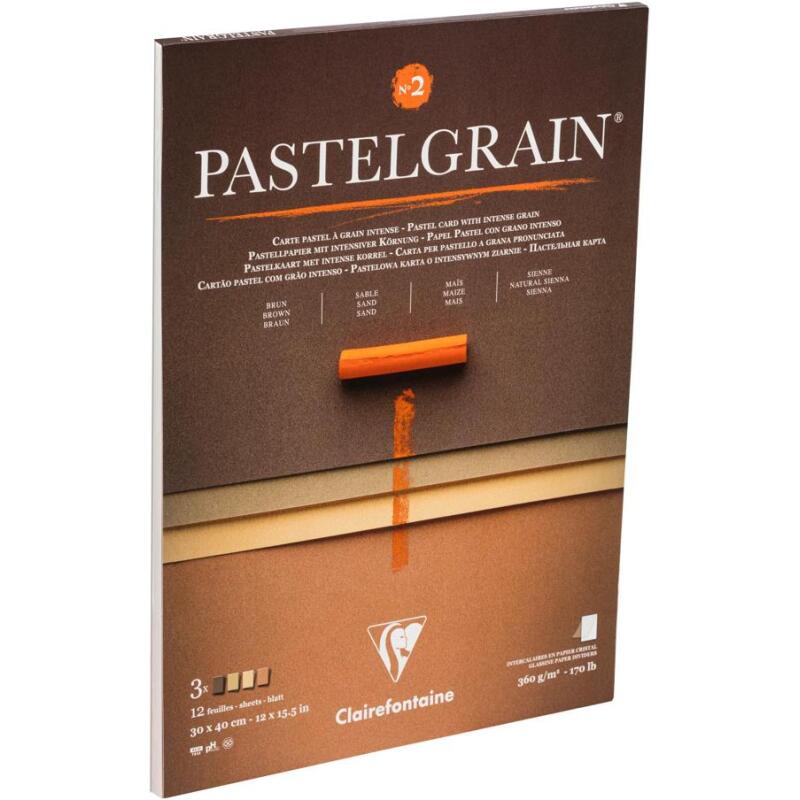 PastelGrain bloc collé n°2 12F 30x40cm 360g