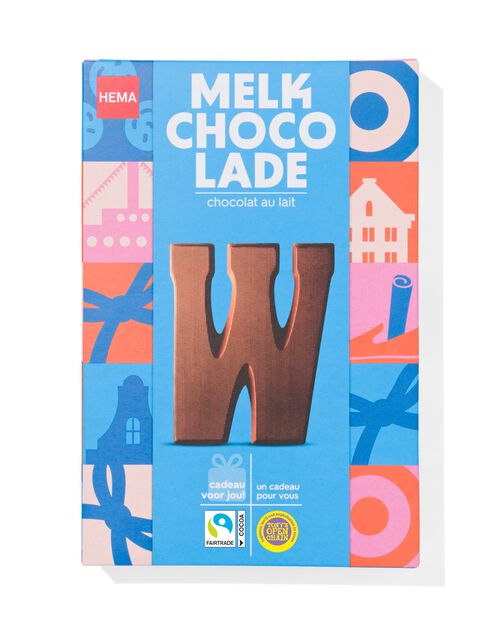 lettre W en chocolat au lait 140g