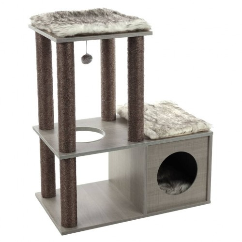 Arranhador para Gatos Flamingo Adinda Cinza