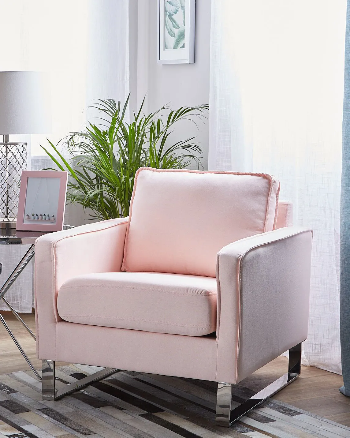 Fauteuil VIND Stof Roze
