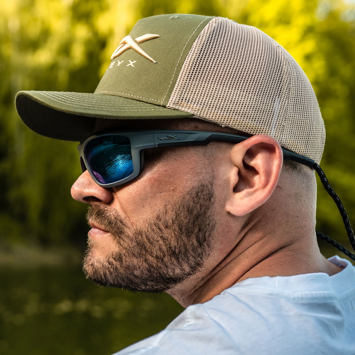Wiley X Ozone, Captivate Polaroid Glas, Mat Grå Stel, Unisex - Spejder Sport