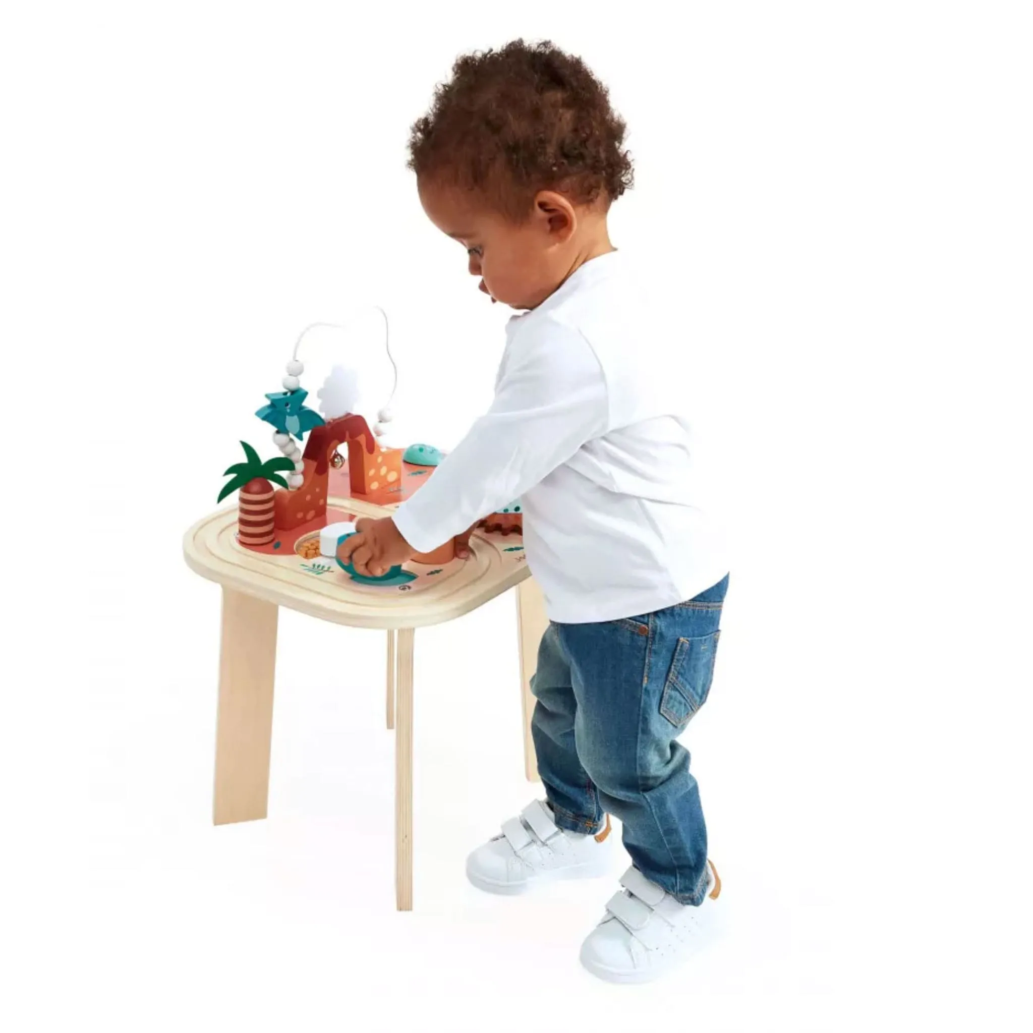 Janod Table d'Activités en Bois - Dino