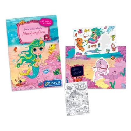 Avery Zweckform Z-Design 57796 Kinder Sticker Spielbuch, Meerjungfrau, 1 Stück/1 Stück