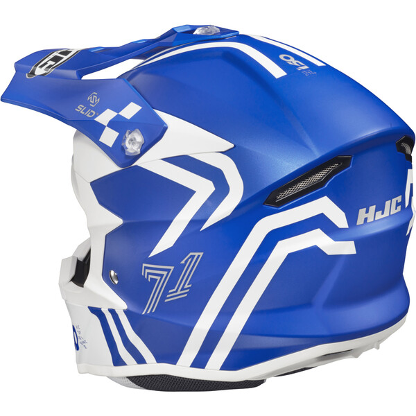 HJC - Casque i50 Hex MC2SF / Bleu / Blanc / Mat