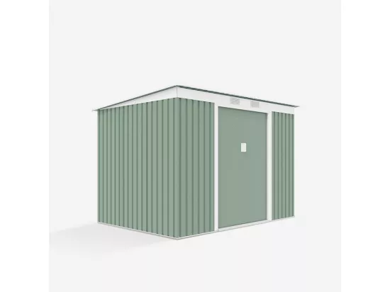 Abri de jardin en tôle galvanisée verte SteelGreenBox