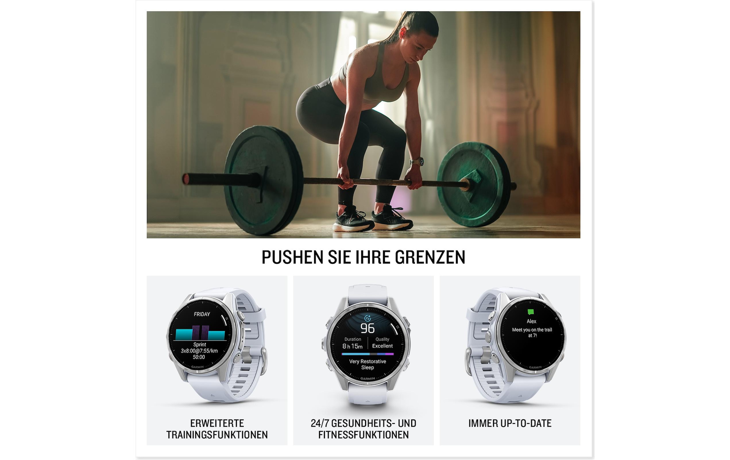 Garmin Smartwatch »Fenix 8 AMOLED, 43 mm« (3,289 cm / 1,3 ″)