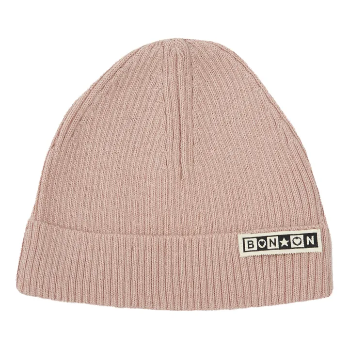 Bonton Bonnet Laine et Coton Minot | Rose