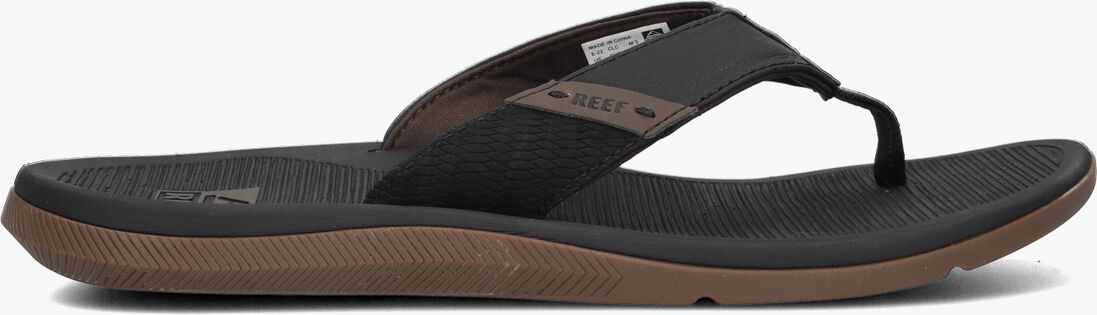 REEF zwarte reef teenslippers santa ana