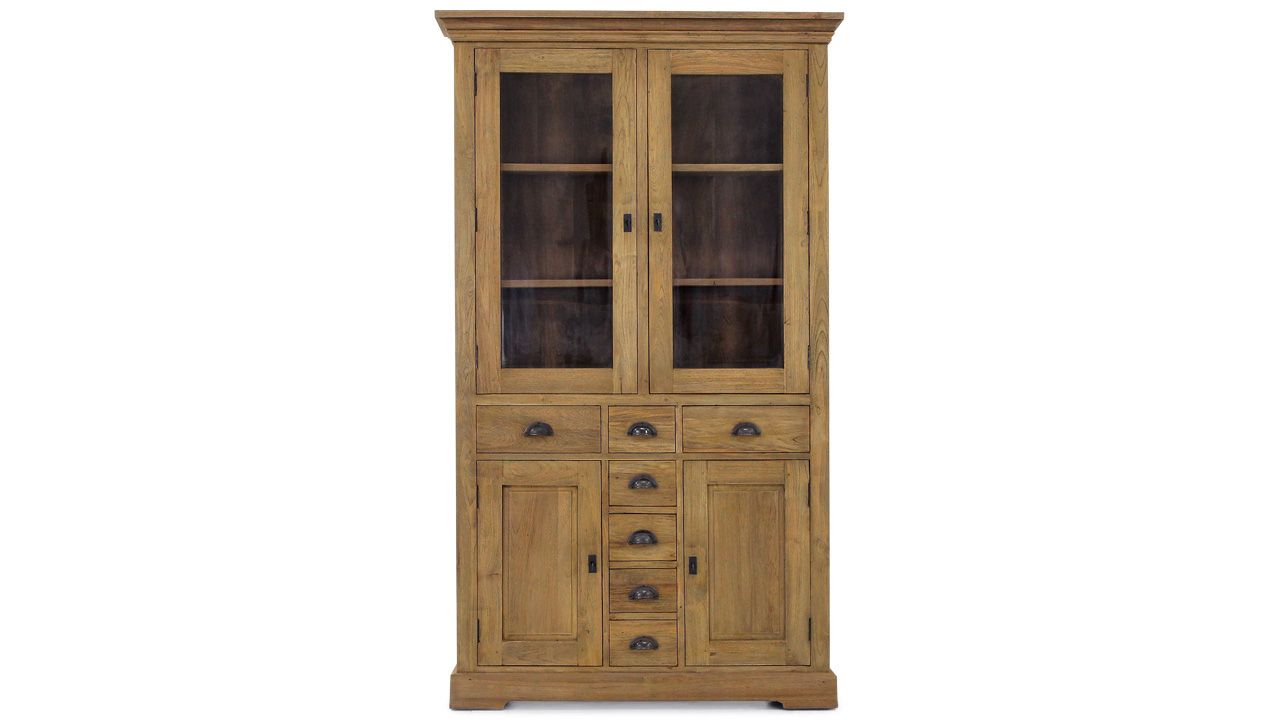 Vitrinekast Bologna B115 x D40 x H195 cm