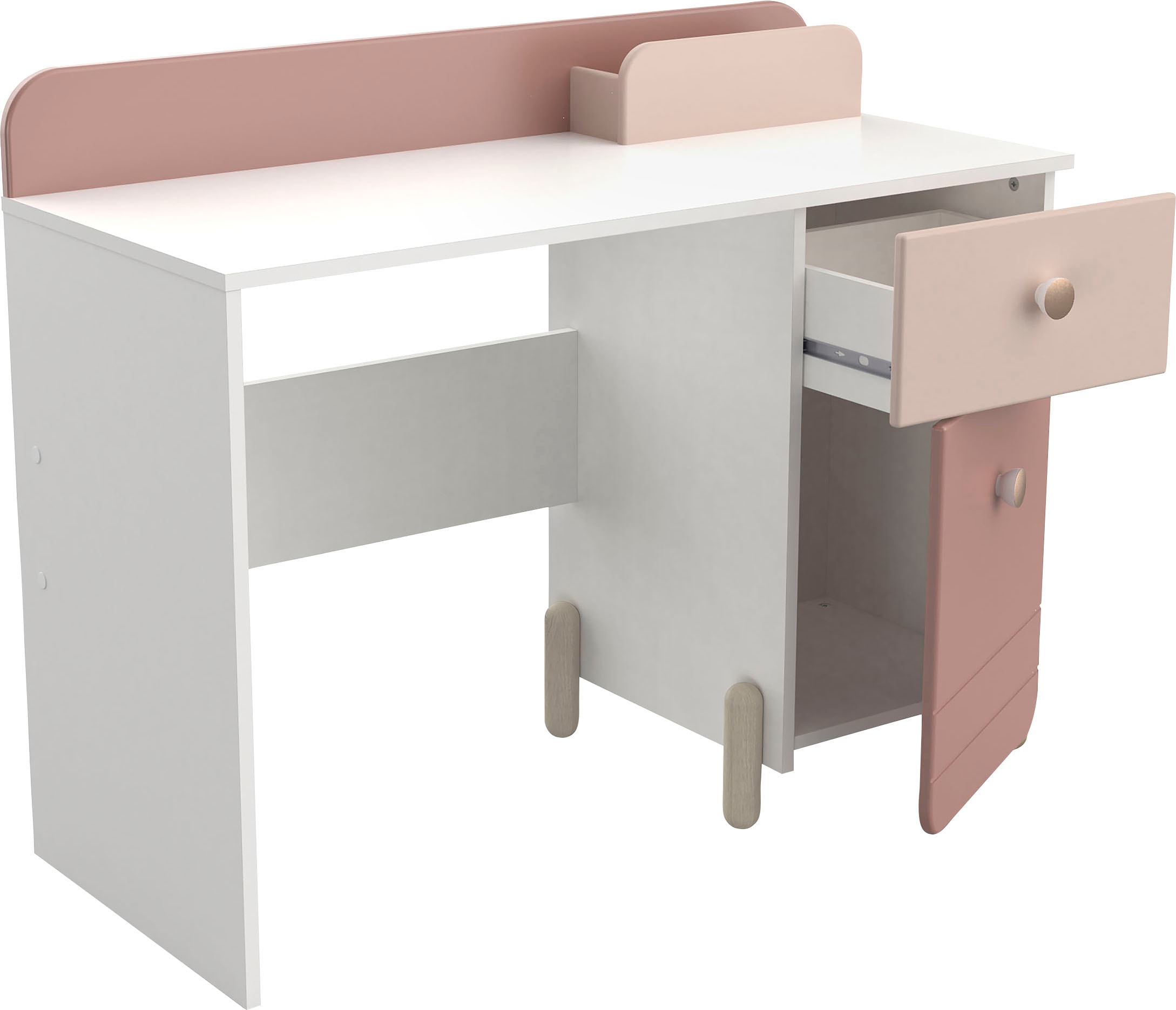 Demeyere GROUP Kinderschreibtisch »Jade« Schublade, Stauraum, Runde Knopfgriffe mit Roségold-Finish