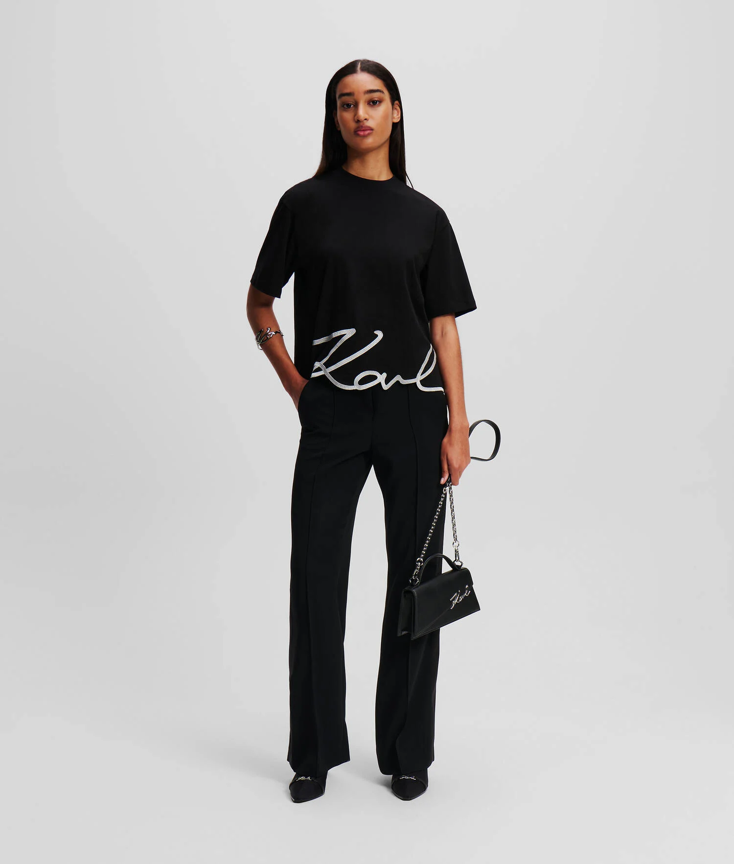 T-SHIRT OURLET KARL SIGNATURE
