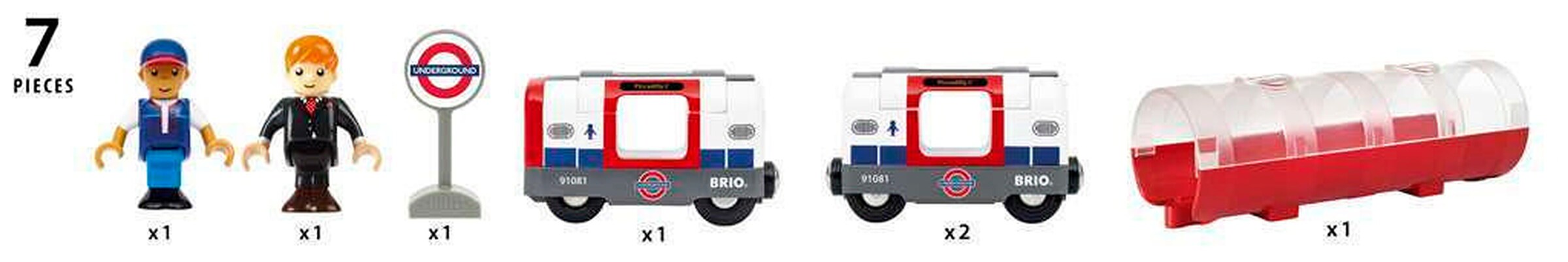 BRIO Londoner U-Bahn mit Licht und Sound