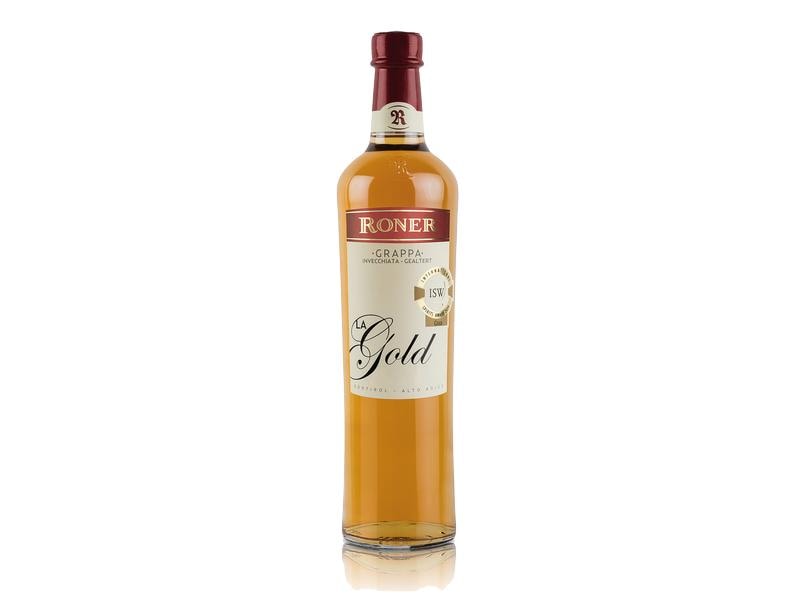 Roner Grappa Gold Invecchiata 0.7 l Würziger Weinbrand aus Italien