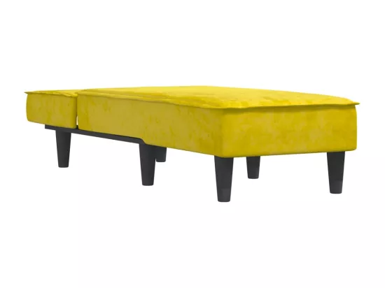 Prolenta Premium - Chaise longue jaune velours