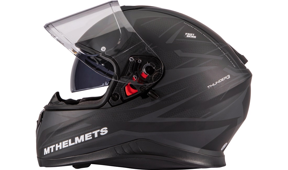 Styrthjelm fullface m/solbrille MT Thunder3 SV Effect mat str. XXL