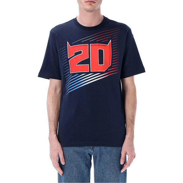 Fabio Quartararo - T-shirt FQ20 N°2 Bleu / Rouge