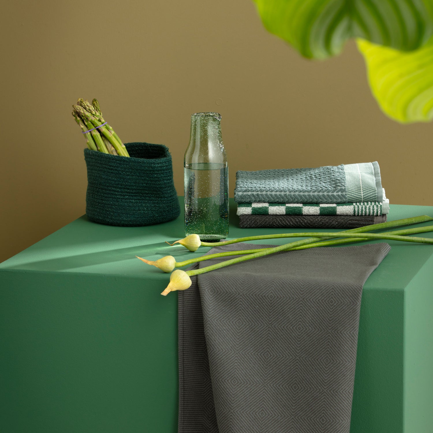 DDDDD theedoek cisis groen 60 x 65 cm
