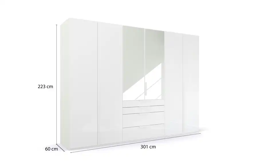 Drehtürenschrank 301 cm 6 Stück