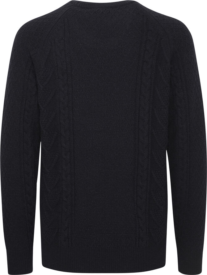 Casual Friday CFKRISTIAN crew neck cable knit Dark navy